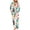 Beige, variant on Women's Christmas Snowflake Print Pajamas 2-Piece Set Cozy Soft Stretchy Poly Spandex Blend Pocket Long Sleeve Top + Pants Holiday Sleepwear S-3XL