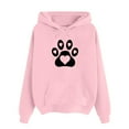 thumbnail image 4 of 2024 Hot Selling Womens Zip Up Hoodies Clearance Sale Fashion Woman Hoodied Long Sleeve T-Shirt Printing Loose Blouse Tops Hoodies Trending Womens Clothes, Pink XXL, 4 of 6