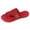 Red, variant on Flip Flops for Women Mesh Gladiator Flat Sandals Solid Color Strappy Slip on Beach Shoes Casual Slides Red Size 8.5