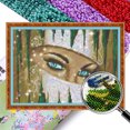 thumbnail image 1 of Kit Punto Cruz para Niña Bordado Con Cuentas Impresas 9CT Artística El 42x29cm, 1 of 9