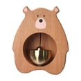 thumbnail image 2 of Timbre para Puerta Campana de Madera Campana Decorativa para Pared Campana para Negocio con Fijación Fácil Adecuada para Tienda Restaurante Oficina Ho Madera de haya, 2 of 8