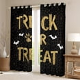 thumbnail image 2 of Feelyou Trick or Treat Curtains Pack of 2 (42x84 Each), Halloween Bat Animal Curtains Blackout, Teens Boys Girls Kids Bedroom Curtains, Blackout Curtains Room Decor, 2 of 6