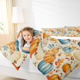 thumbnail image 4 of Manfei Farmhouse Pumpkin Child Bedding Comforter Set, Happy Autumn Harvest Twin Comforter Sets, Maple Leaf Reversible Bedding Set, Breathable Home Decor, 2pcs, 4 of 8