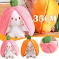 thumbnail image 2 of Conejo de fresa 2 en 1 de 35CM, peluche, bonitas orejas largas, huevo de Pascua, zanahoria, bonito conejito, regalos de juguete Deng Xun unisex, 2 of 2
