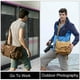 thumbnail image 2 of Reemplazo para Canon Sony Nikon SLR Bolsa de lona duradera para cámara Bolsa de mensajero de hombro a prueba de golpes Advancent EL1315-02B, 2 of 2