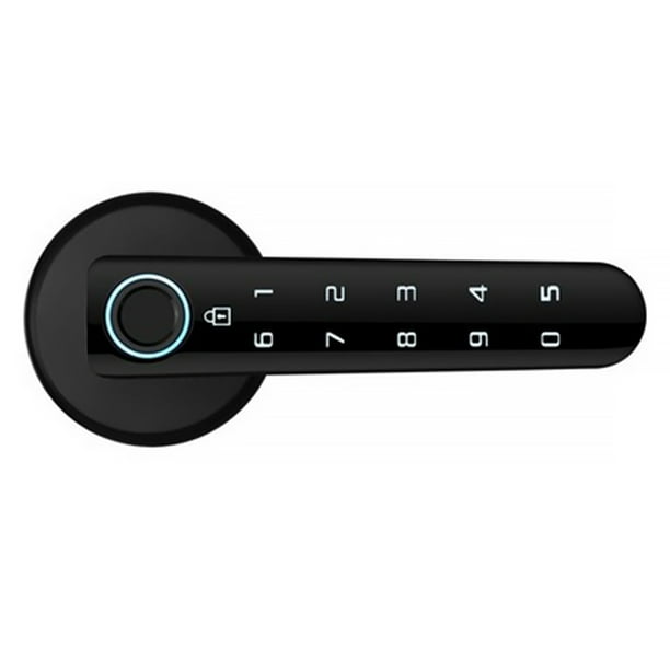 Naiovety Cerradura con código de acceso Material de primera Cerraduras inteligentes sin llave Filas dobles Servicio de larga duración Estructura Electrodomésticos Negro APLICACIÓN TT Naiovety HA060660-02B