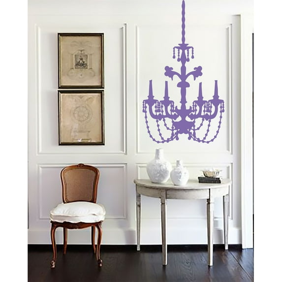 Baroque Chandelier Wall Art Decal