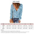 thumbnail image 1 of Blusa Túnica Camisa Fluida De Otoño Blusa Con Cuello En V Blusa Floral De Otoño Top Con Dobladillo Con Volantes Blusa De Mujer De Manga Larga Con Cuello En V Floral Con Volantes ANGGREK Otros, 1 of 5