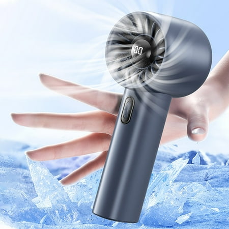 

Xaoshaoyi New Digital Display 100 Speed Fan Handheld Stepless Speed Adjustable Turbocharged Small Fan Outdoor Portable Fan