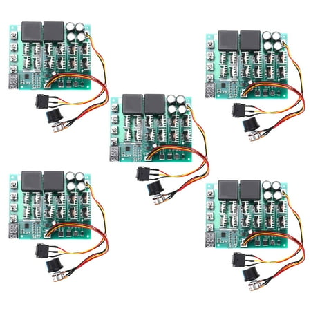 

5X DC 10-55V 12V 24V 36V 48V 55V 100A Motor Speed Controller PWM HHO RC Reverse Control Switch with LED Display