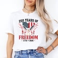 thumbnail image 2 of USA Independence Patriotic Shirt, 250 Years America Eagle Flag T-Shirt, 2 of 6