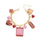 thumbnail image 4 of Pulsera de San Valentín con dije de letra de corazón y flor de rosa, pulsera de longitud ajustable, regalo de cumpleaños para novia, 4 of 8