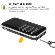 Dodocool Y-896 Mini Digital Portable 3W Stereo Speaker MP3 Audio Player High Fidelity Sound Quality w/ 2 Inch Display Screen Support USB Drive TF Card AUX-IN Earphone-out