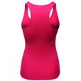 thumbnail image 2 of FashionOutfit Women's Basic Solid Sleeveless Round Neck Racer-Back Plus Size Tank Top, 2 of 3