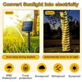 thumbnail image 6 of NITIDSKY 33ft 100 LED Solar Christmas Lights Outdoor Waterproof Solar Rope Lights Yard Patio Garden Christmas Deaorations, Warm White, 6 of 8