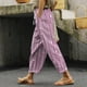 thumbnail image 1 of WILLBEST Pantalones Casuales para Mujer, Ligeros, de Verano, de Lino Estampado, con Cordón, Cintura Elástica, Pierna Recta y Bolsillos para Uso Diario. Grande, 1 of 4
