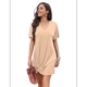 thumbnail image 3 of Vestido de Verano para Mujer, con Escote en V y Mangas , Color Marrón , Talla XL, 3 of 8