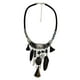thumbnail image 1 of Collar babero de declaración Yinane marrón 45 + 8cm, 1 of 5