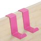 thumbnail image 3 of Bearachild 2pcs Over Door Hooks Stainless Steel Belts Hanger Z-shaped Kitchen Metal Sturdy Punch-Free Clasp Clothes Rack Hangers Drawer Almacenamiento y organización del hogar rosado, 3 of 6