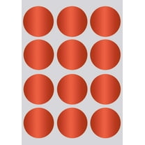 Colored Dot Sticker Color-Coding Labels in Metallic Red 1.5 inch (38mm) - 180 Pack by Royal Green