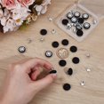 thumbnail image 3 of 20Sets Black 0.6 Inch Baseball Cap Button Top Replacement Cotton Replacement Repair Cap Top Buttons for Hat Button Replacement Repair Making, 3 of 9