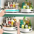 thumbnail image 2 of Organizer Metal Steel Turntable, Rotating Spice Racks For Pantry Cabinet Cupboard Organizer Table 10 Inch Dark White, 2 of 5