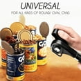 thumbnail image 1 of Stainless Steel Manual Can Opener | Safe Cut Smooth Edge Design | Ergonomic Handheld Crank | Rust-Resistant Food Safe Material | Lightweight Portable Kitchen Tool | 8.1"x2.5"x1.6" | Black | 1 Piece, 1 of 9