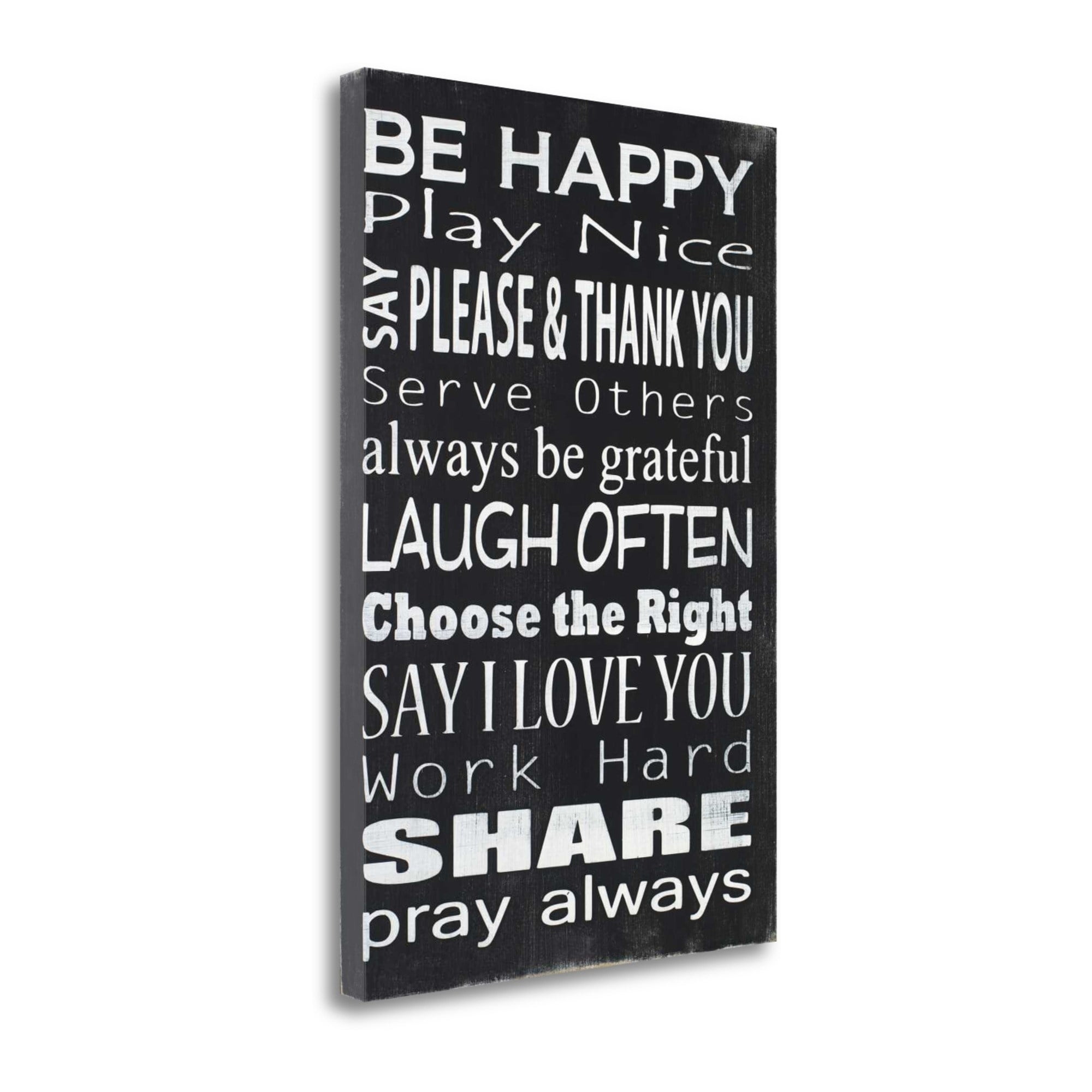 13 x 19 Design by Holly Stadler Wall Art Multi-Color Stupell Industries Be So Happy Typography 