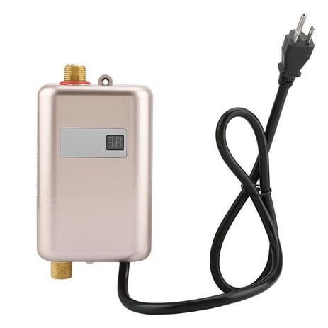 LYUMO 3000W Electric Water Heater, Household Bathroom Kitchen Mini Tankless Instant Hot Water Heater US Plug 110V