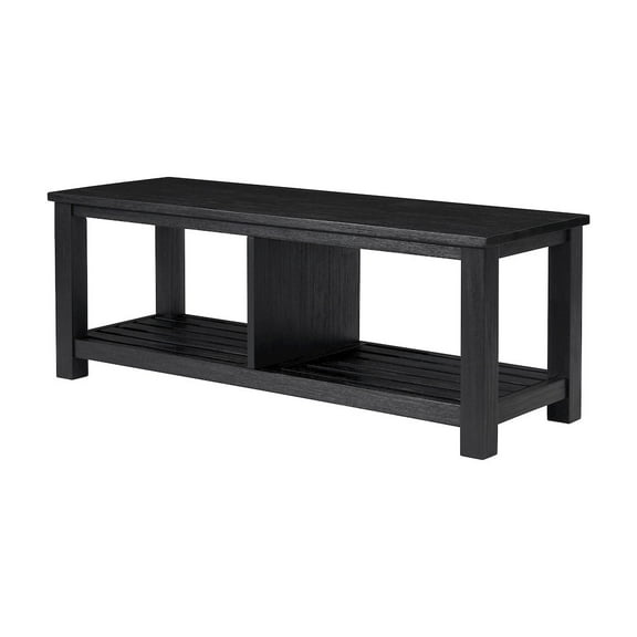 New Pacific Direct Tiburon KD TV Bench in Alto Black