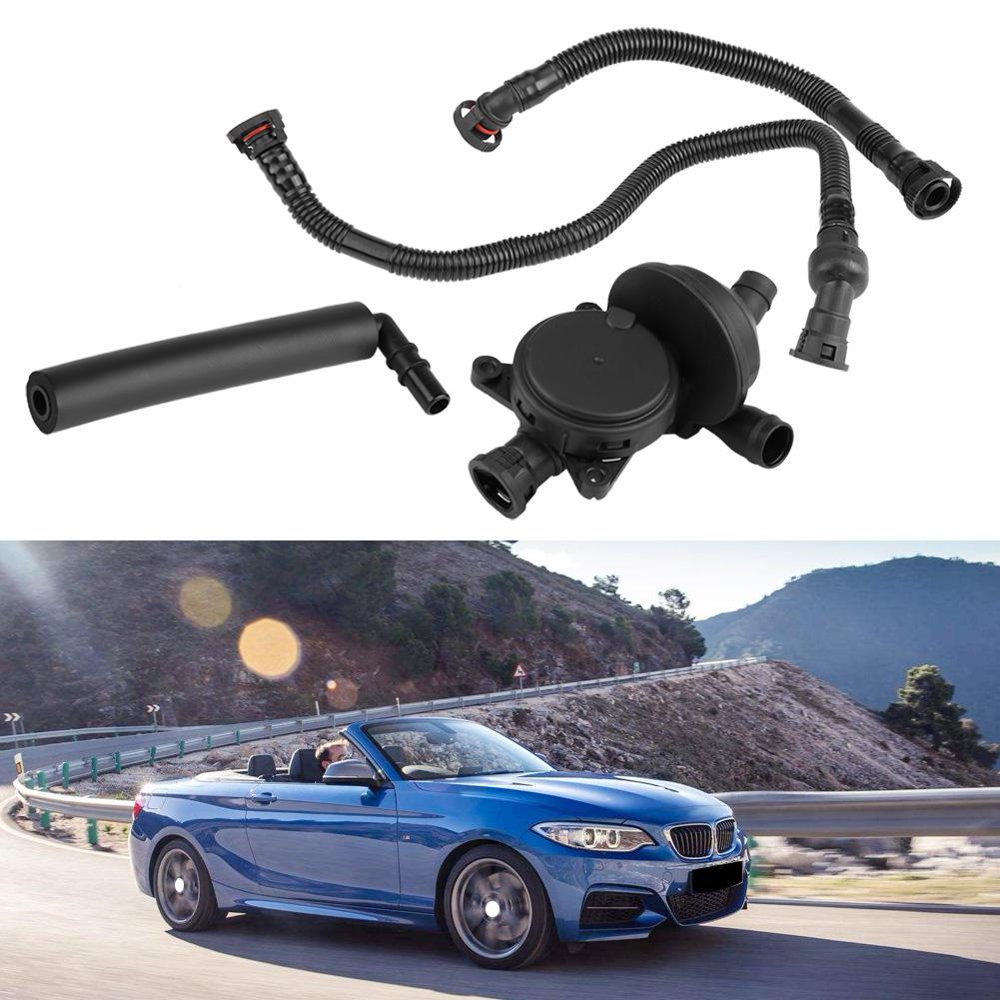 OTVIAP Crankcase Breather Vent Valve + Hose Kit for BMW 3 Series 316