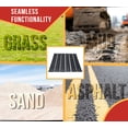 thumbnail image 5 of 4' x 4' High-Density Ground Protection Mat 6 Strips w/ 5-5/8' Chains - Polyethylene Off-Road 50,000 WLL Traction Mats for Snow, Mud Traction Pads-Black, 5 of 10