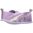 thumbnail image 5 of Luvable Friends Baby Girl Crib Shoes, Lavender Spark, 0-6 Months, 5 of 5