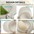 thumbnail image 3 of 2 Set Empanada Maker , 6 Inch Extra Large Dumpling Maker Set with Dough Cutter, Dumpling Mold Set for Pierogi,Beige, 3 of 4