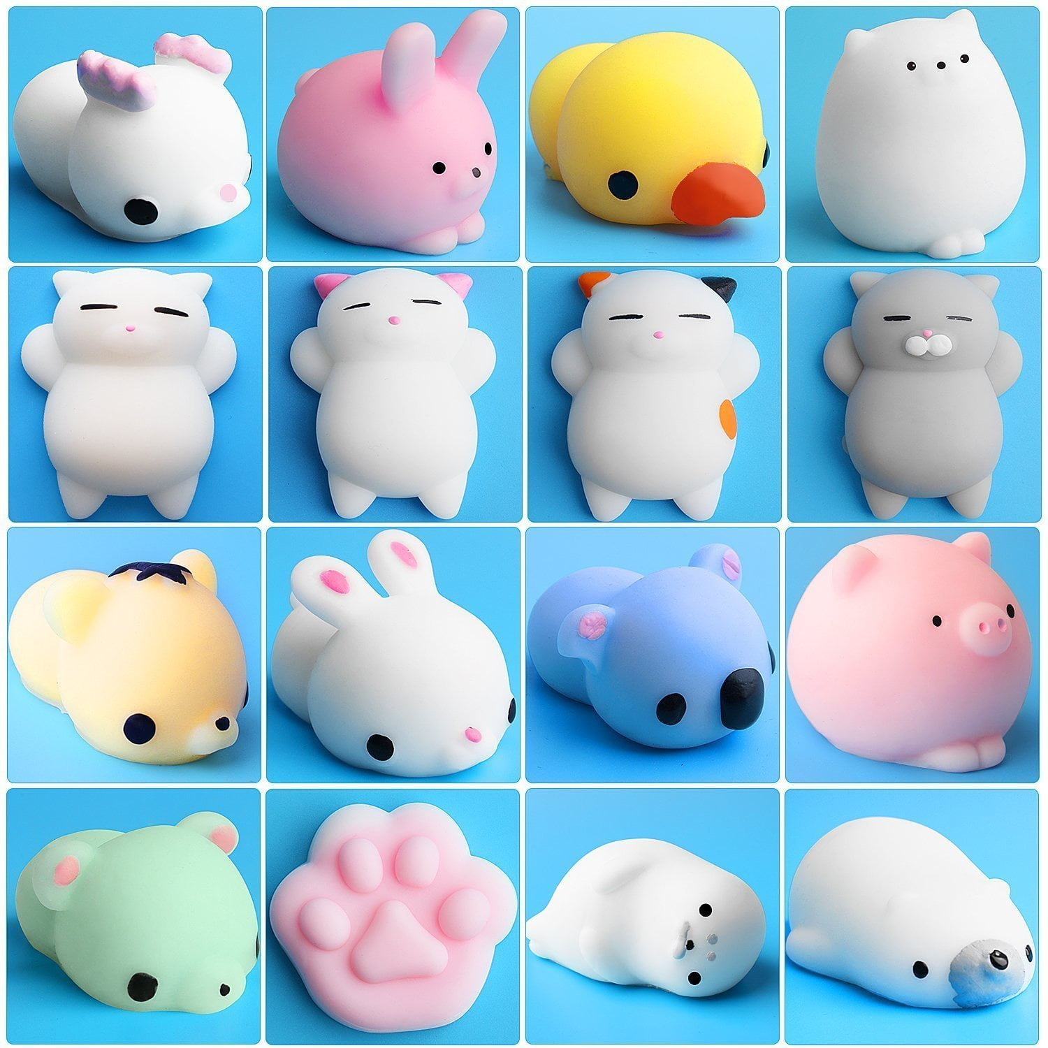 Outee Squishy Toys Assorted Colors Party Favors 16 Count Walmart Com