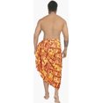 thumbnail image 3 of HAPPY BAY Men's Standard Swimsuits Sarong Pareo Beach Wrap One Size Currant, Turtle Summer Vacation Party, 3 of 5