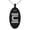 Black, variant on Stainless Steel Letter C Initial Empire Monogram Engraved Small Oval Charm Pendant Necklace