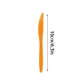 thumbnail image 2 of E Thanksgiving Plastic Knives Disposable Cutlery Utensils For Holiday Party Dinner Feast Table Setting Bulk Pack Catering Supplies Pumpkin Design, 2 of 4