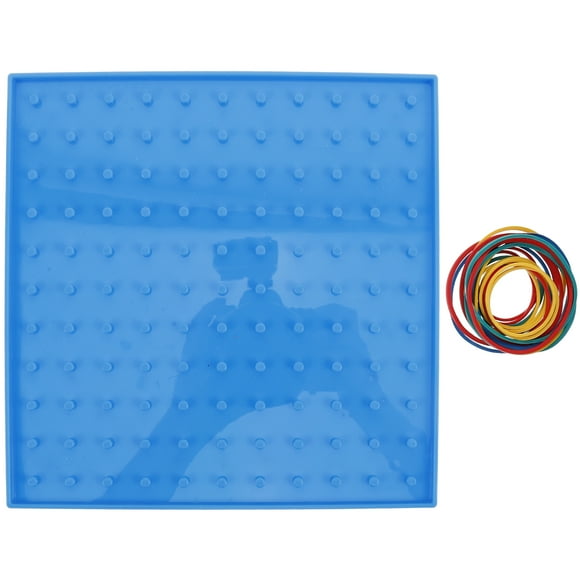 1 Set Educational Toys Student Geoboard Kids Crafting Tool For Geometric Geoboard Geometric Shape Puzzle Peg Plastic Board To Create Figures Shapes