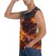 thumbnail image 3 of Fotbe Western Fire Cowboy Men's Camiseta sin Mangas Estampada para Hombres, Playera Casual para Gimnasio, Entrenamiento, Playa-X-Large, 3 of 7