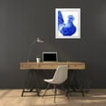 thumbnail image 3 of Wilson, Kelsey 26x32 White Modern Wood Framed Museum Art Print Titled - Blue Rooster I, 3 of 4