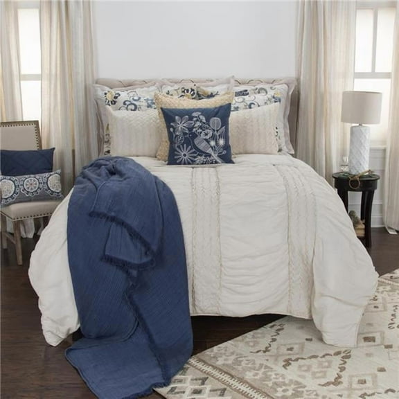 Natural King Size 100 Percent Cotton 300 Thread Count Machine Washable Down Alternative Comforter