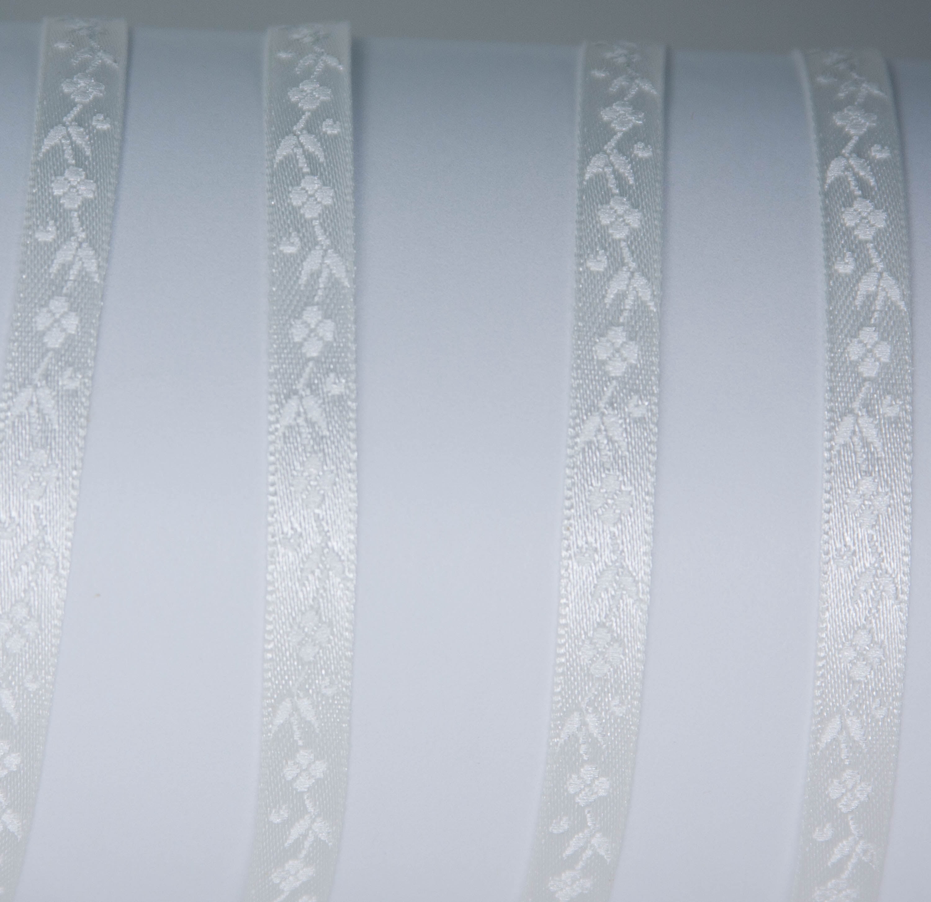 Offray Ribbon, White 3/8 inch Satin Ribbon, 9 feet