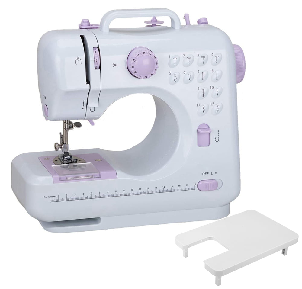 with Light with Extension Table Electric Sewing Beginner Multifunction Portable Double Switch Mini Sewing Machine with Foot Pedal Elikliv Dual Speed Sewing Machine 