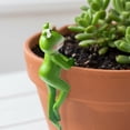 thumbnail image 5 of Yucurem Funny Frog Figurines, Resin Hanging Sculpture Outdoor Statue Plant Pot Decorations for Home Garden Fence Balcony Patio Lawn Yard Ornaments (Left), 5 of 7