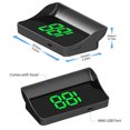 thumbnail image 2 of CAR HUD Head Up Display Plug and Play Truck GPS Digital Speedometer (MPH) Green, 2 of 6