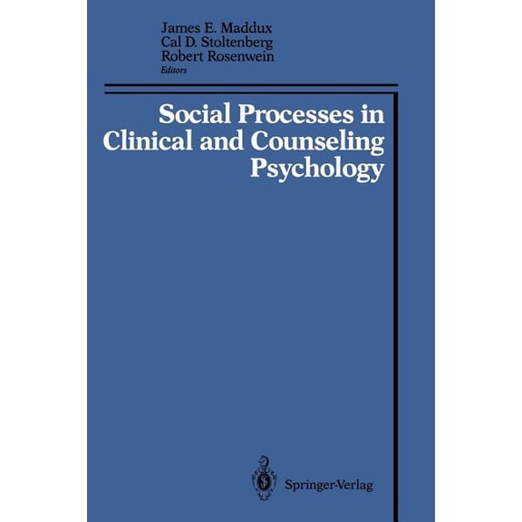 Social Processes in Clinical and Counseling Psychology, (Paperback)