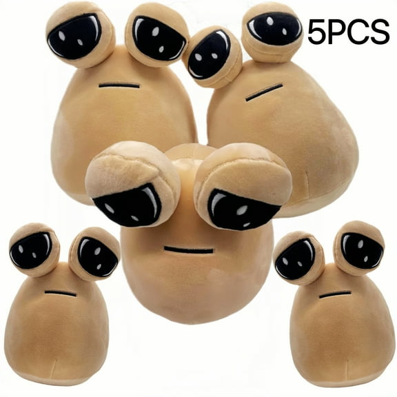 1-6Pcs 22Cm Anime Game The Maw My Pet Alien Pou Kawaii Cartoon Plush Toys Children Birthday Xmas Gifts