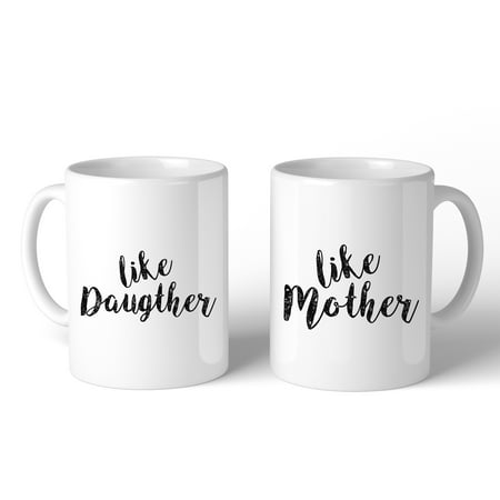 Gifts For Mother And Daughter Like Daughter Like Mother White Mom Daughter Matching Mug Mom Gifts ()