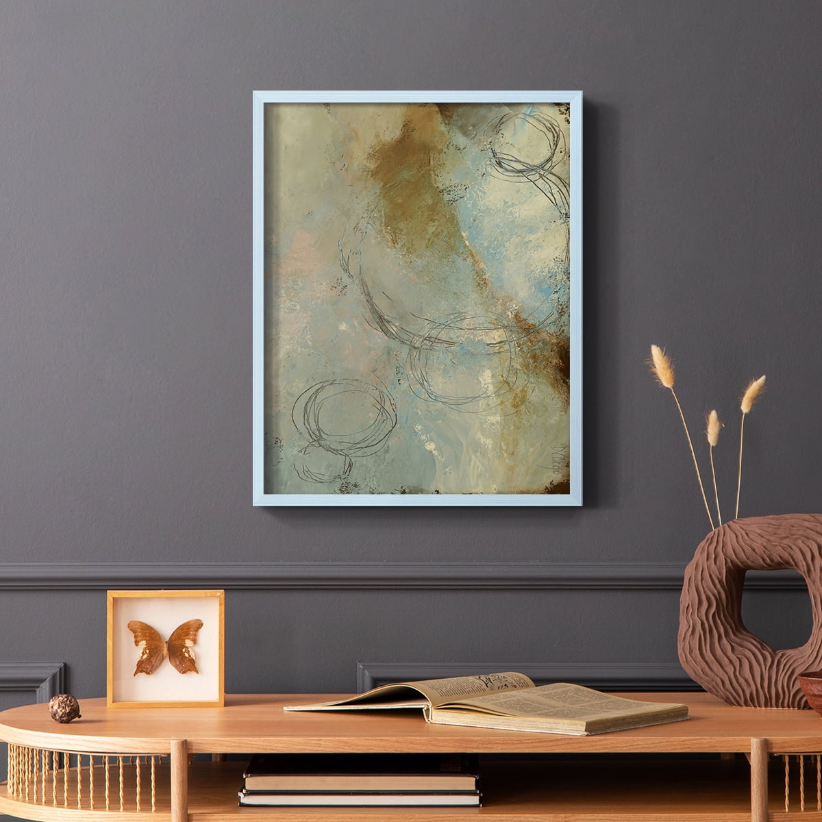 Zen Path I Framed Print - Solid Wood in Single Picture Frame Solid Wood 2 Framed Print